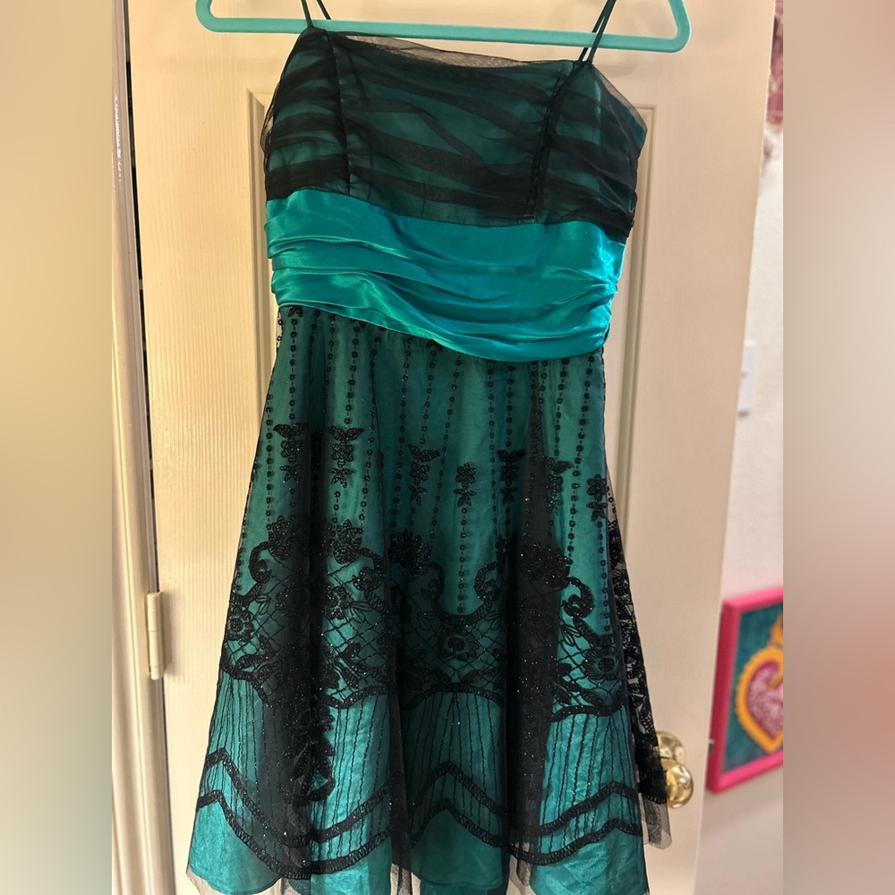 Vintage Blondie Nights By Linda Bernell Satin and Tulle Dress